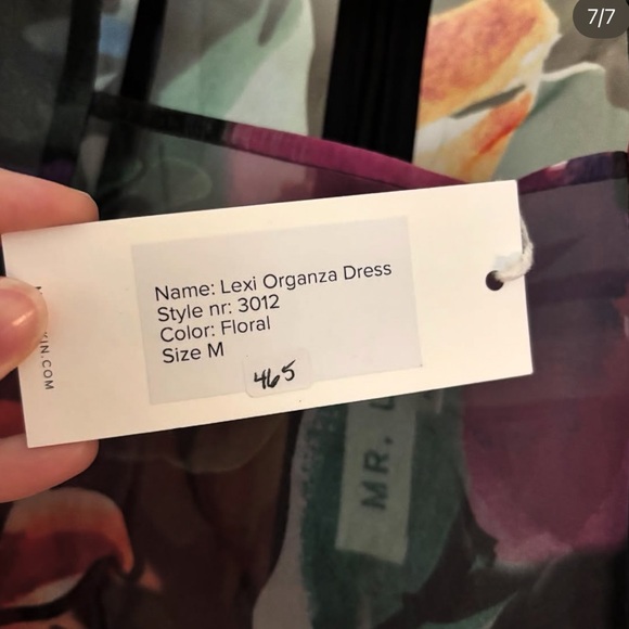 Mr. Larkin Lexi Organza Sheer Floral Maxi Dress NWT M - Picture 5 of 5